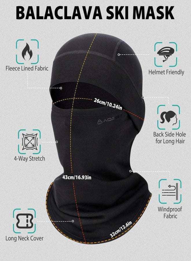 AOPREL Balaclava Ski Mask for Men & Women, Modal Wool Blend Soft Windproof Face Mask Thermal Winter Full Face Cover for Cold Weather - Image 2